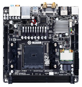 Gigabyte GA-F2A88XN-WIFI scheda madre AMD A88X Socket FM2+ mini ITX