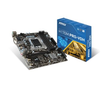 MSI H170M PRO-VDH Intel® H170 LGA 1151 (Socket H4) micro ATX