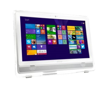 MSI Wind Top AE222-220XEU Intel® Core™ i3 i3-4160 54,6 cm (21.5") 1920 x 1080 Pixel Touch screen PC All-in-one 4 GB DDR3-SDRAM 1 TB HDD FreeDOS Wi-Fi 4 (802.11n) Bianco