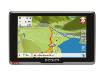 Becker active.5s EU navigatore Palmare/Fisso 12,7 cm (5") Touch screen Grigio, Nero