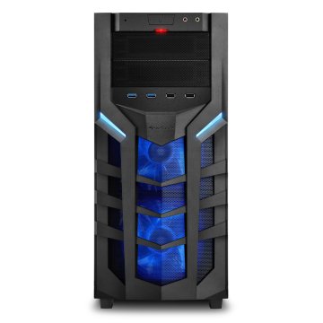 Sharkoon DG7000 Midi Tower Nero, Blu