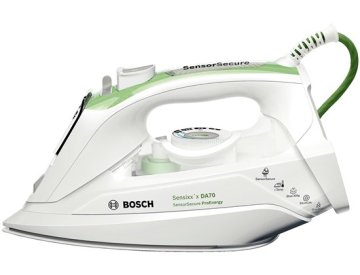 Bosch TDA702421E ferro da stiro Ferro a vapore Piastra Ceranium Glissée 2400 W Verde, Bianco