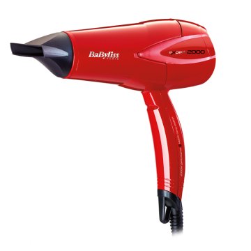 BaByliss D302RE asciuga capelli 2000 W Rosso