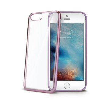 Celly LASER801RG custodia per cellulare 14 cm (5.5") Cover Oro rosa, Trasparente