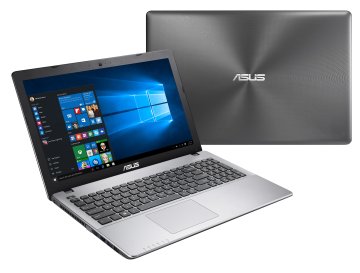 ASUS K550VX-GO404T laptop Intel® Core™ i5 i5-7300HQ Computer portatile 39,6 cm (15.6") HD 4 GB DDR4-SDRAM 500 GB HDD NVIDIA® GeForce® GTX 950M Wi-Fi 5 (802.11ac) Windows 10 Home Grigio, Acciaio inossi