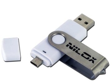 Nilox Pendrive unità flash USB 16 GB USB Type-A / Micro-USB 2.0 Bianco