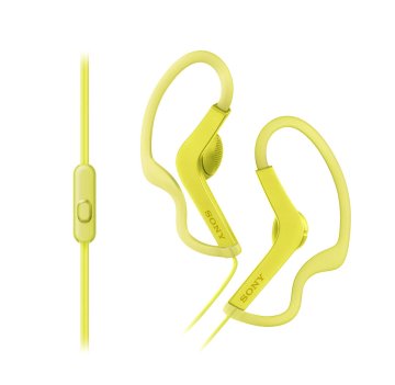 Sony MDRAS210APY Auricolare Cablato A clip Sport Giallo