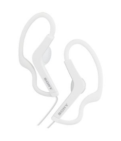 Sony MDR-AS210 Cuffie Cablato A clip Sport Bianco