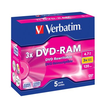 Verbatim DVD-RAM 3x 4,7 GB 5 pz