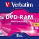 Verbatim DVD-RAM 3x 4,7 GB 5 pz 3