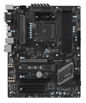 MSI B350 PC MATE AMD B350 Socket AM4 ATX