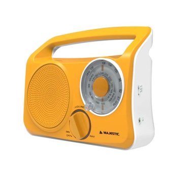 New Majestic RT-189 radio Portatile Analogico Giallo