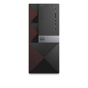 DELL Vostro 3668 Intel® Core™ i5 i5-7400 4 GB DDR4-SDRAM 1 TB HDD Windows 10 Pro Mini Tower PC Nero, Rosso