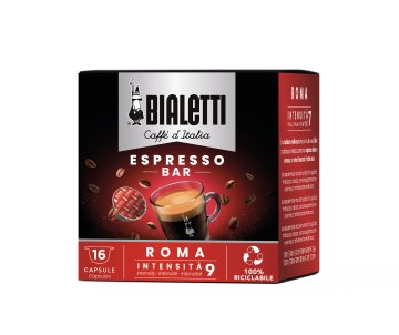 Bialetti Roma Capsule caffè Tostatura scura 16 pz