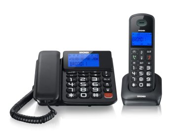 Brondi Bravo Style Combo Telefono DECT Identificatore di chiamata Nero