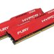 HyperX FURY Red 16GB DDR4 2400MHz Kit memoria 2 x 8 GB 2