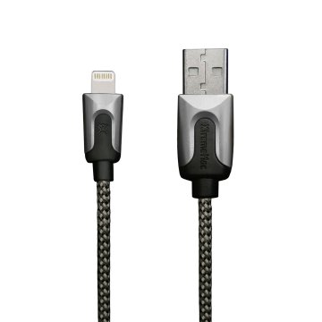 XtremeMac USB/Lightning, 2 m Nero, Grigio