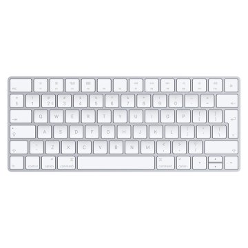 Apple MLA22 tastiera Bluetooth QWERTY Inglese Argento, Bianco