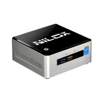 Nilox I3NXNUC4GB500 PC/stazione di lavoro Intel® Core™ i3 i3-5010U 4 GB DDR3L-SDRAM 500 GB HDD Mini PC Nero, Grigio