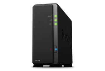 Synology DiskStation DS116 server NAS e di archiviazione Compatta Marvell Armada 385 Armada 385 1 GB DDR3 DiskStation Manager Nero