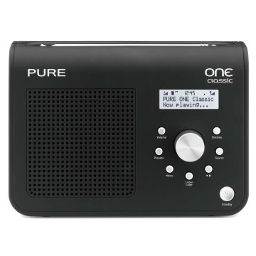 Pure ONE Classic Series II Nero Portatile Digitale Bianco