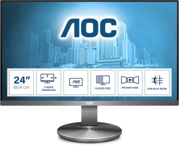 AOC 90 Series I2490VXQ/BT Monitor PC 60,5 cm (23.8") 1920 x 1080 Pixel Full HD LED Nero