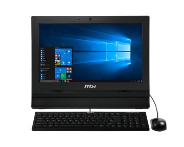 MSI Pro 16T 7M-002XEU Intel® Celeron® 3865U 39,6 cm (15.6") 1366 x 768 Pixel Touch screen PC All-in-one 4 GB DDR4-SDRAM 500 GB HDD FreeDOS Wi-Fi 5 (802.11ac) Nero