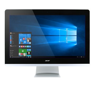 Acer Aspire Z3-715 Intel® Core™ i3 i3-7100T 60,5 cm (23.8") 1920 x 1080 Pixel 4 GB DDR4-SDRAM 500 GB HDD PC All-in-one Windows 10 Home Nero, Argento