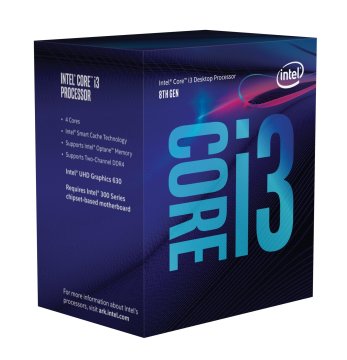 Intel Core i3-8350K processore 4 GHz 8 MB Cache intelligente Scatola