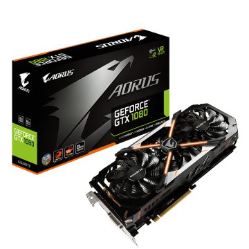 Gigabyte AORUS GV-N1080AORUS-8GD (REV. 2) scheda video NVIDIA GeForce GTX 1080 8 GB GDDR5X