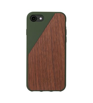 Native Union CLIC Wooden custodia per cellulare 11,9 cm (4.7") Cover Oliva