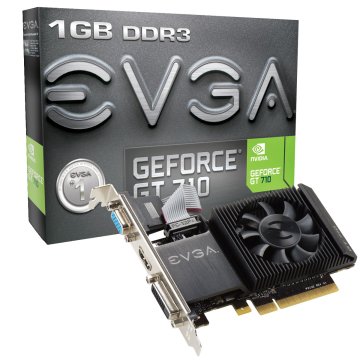EVGA 01G-P3-2711-KR scheda video NVIDIA GeForce GT 710 1 GB GDDR3