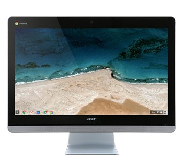 Acer Chromebase 24 CA24I Intel® Celeron® 3215U 60,5 cm (23.8") 1920 x 1080 Pixel Touch screen 4 GB DDR3L-SDRAM 16 GB SSD PC All-in-one ChromeOS Nero, Argento
