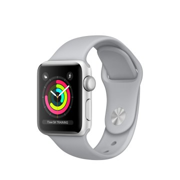 Apple Watch Series 3 OLED 38 mm Digitale 272 x 340 Pixel Touch screen Argento Wi-Fi GPS (satellitare)