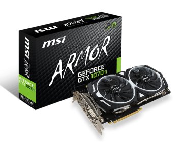 MSI ARMOR V330-223R scheda video NVIDIA GeForce GTX 1070 Ti 8 GB GDDR5