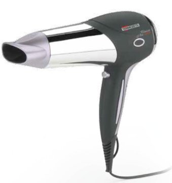 Termozeta Classic Air 2000 asciuga capelli 2000 W Nero, Argento