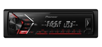 Pioneer MVH-S100UB Ricevitore multimediale per auto Nero, Rosso 200 W