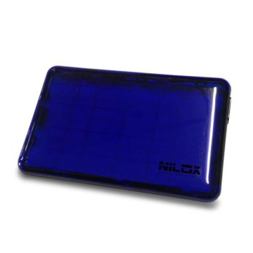 Nilox DH0002BT contenitore di unità di archiviazione Custodia per Disco Rigido (HDD) Blu, Trasparente 2.5"