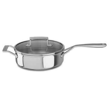 KitchenAid TriPly SS 3.5 Qt Saute Rotondo Acciaio inox