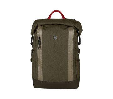 Victorinox Rolltop Laptop Backpack zaino Oliva Poliestere