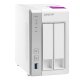 QNAP TS-231P2 NAS Tower Collegamento ethernet LAN Bianco AL314 8