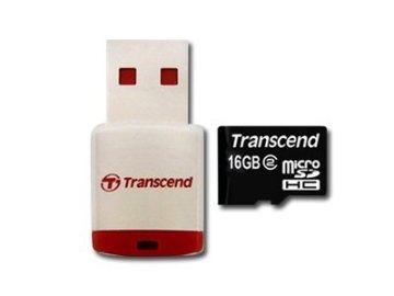Transcend TS16GUSDHC10-P3 16 GB MicroSDHC Classe 10