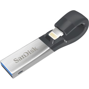 SanDisk iXpand unità flash USB 64 GB USB Type-A / Lightning 3.2 Gen 1 (3.1 Gen 1) Nero, Argento