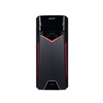 Acer Aspire GX-281 AMD Ryzen™ 5 1600 16 GB DDR4-SDRAM 2 TB HDD NVIDIA® GeForce® GTX 1050 Windows 10 Home PC Nero, Rosso