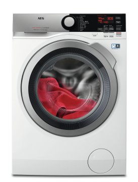 AEG L7FEE865E lavatrice Caricamento frontale 8 kg 1600 Giri/min Nero, Stainless steel, Bianco