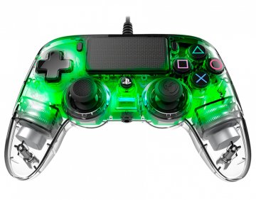 NACON PS4OFCPADCLGREEN periferica di gioco Verde, Trasparente USB Gamepad Analogico/Digitale PC, PlayStation 4