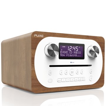 Pure Evoke C-D4 Analogico e digitale 10 W DAB, DAB+, FM Noce, Bianco Riproduzione MP3