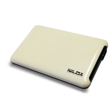 Nilox DH0002WH contenitore di unità di archiviazione Custodia per Disco Rigido (HDD) Bianco 2.5"