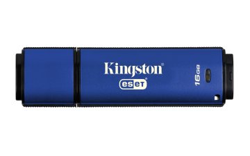 Kingston Technology DataTraveler Vault Privacy 3.0 Anti-Virus 16GB unità flash USB USB tipo A 3.2 Gen 1 (3.1 Gen 1) Blu