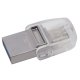 Kingston Technology DataTraveler microDuo 3C 128GB unità flash USB USB Type-A / USB Type-C 3.2 Gen 1 (3.1 Gen 1) Argento 3